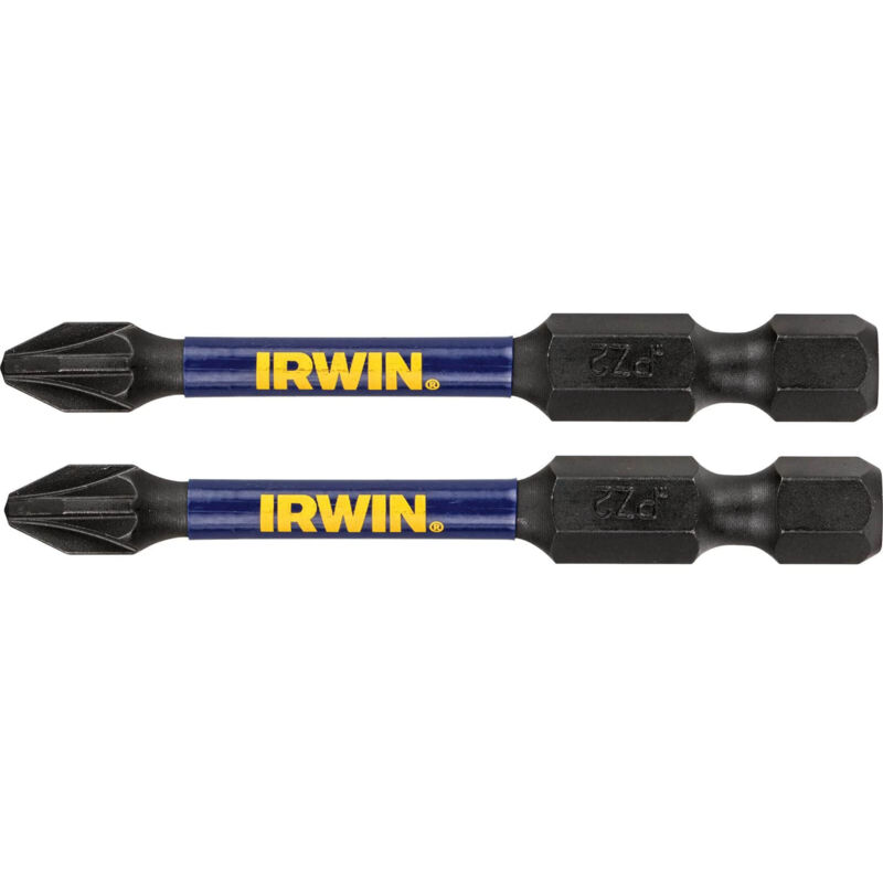 Irwin - impact pro performance lot de 2 embouts de tournevis PZ1 57 mm IRWIW6061413
