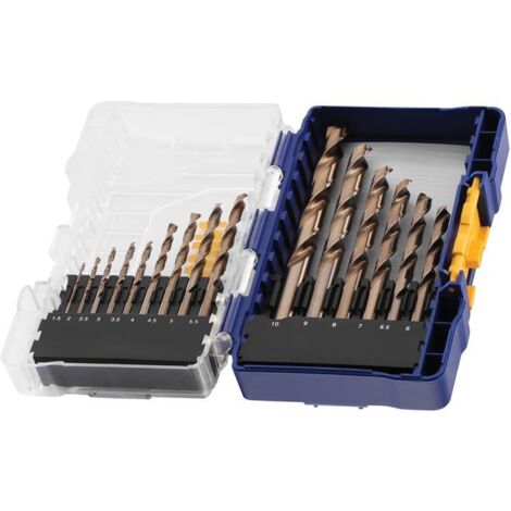 Irwin IW3036501 HSS Cobalt Drill Bit Set 15 Piece IRWIW3036501