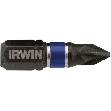 Irwin IW6061407 Impact Pro Performance Screwdriver Bits PZ2 25mm (Pack 2) IRWIW6061407