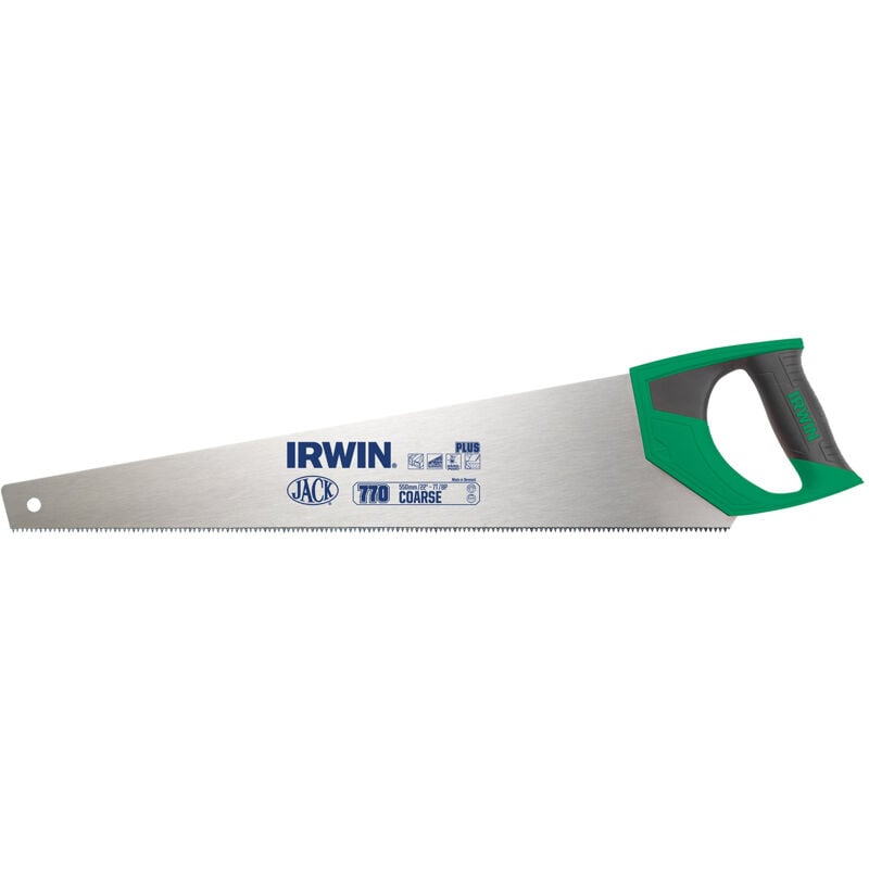 Serrucho corte transversal/hoja gruesa 770DG, 550MM Irwin tools 10505211