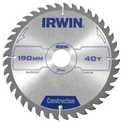 Irwin - Kreissägeblatt 190mm/40t