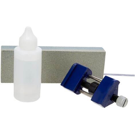 Irwin Marples 3-Piece Chisel Sharpening Set with Honing Guide, Stone, and Oil