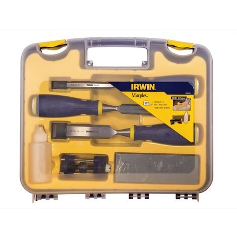 IRWIN® Marples® MS500 ProTouch™ All-Purpose Chisel Set, 3 Piece + Sharpening Kit MARS500S3SS