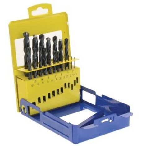 IRWIN Metallbohrer HSS DIN-338 Satz, 19-teilig, 1,0 - 10,0 mm, alle 0,5 mm