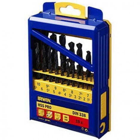 IRWIN PUNTE PER METALLO HSS DIN-338 SET 19 pz.
