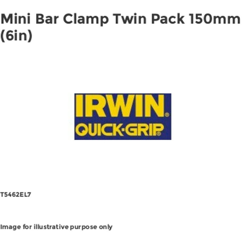 Irwin - Mini Bar Clamp Twin Pack 150mm (6in) Q/G5462QCN