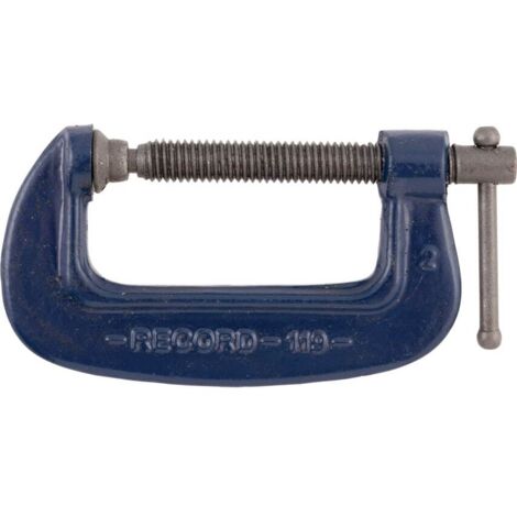Irwin Record T1192 119 Medium-Duty Forged G-Clamp 50mm 2in REC1192