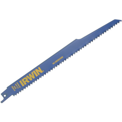 Irwin Sabre Saw Blade Nail Embedded Wood 956R 225mm Pack of 2 IRW10506430