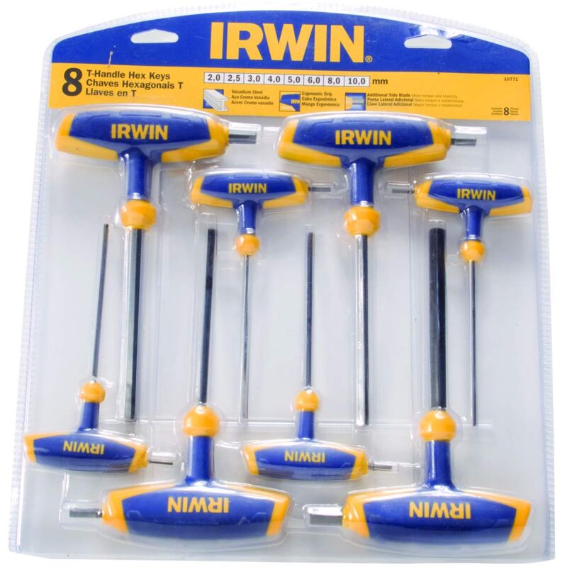 Irwin zestaw imbusów typu t 8szt. 2.0 - 2.5 - 3.0