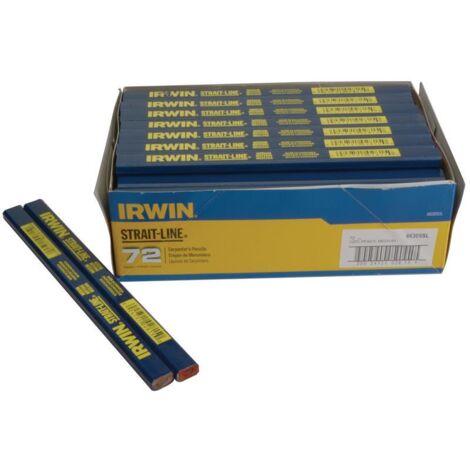IRWIN STRAIT-LINE T66305SL 1 BOX OF 72 Carpenter's Pencils Box 72 STL66305