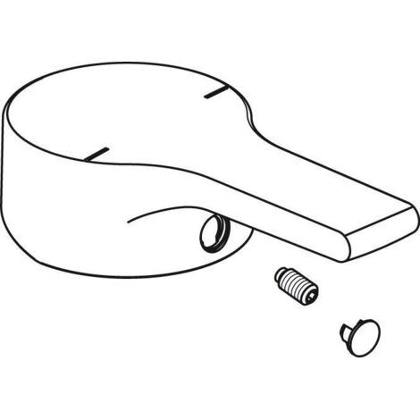 IS Griffhebel, Active, mit Logo IS , kpl. D47, B960672AA, Chrom