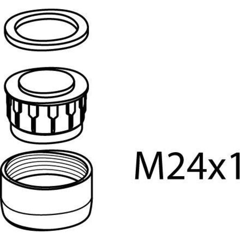 IS Strahlregler, M24X1, Chrom
