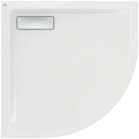 IS Viertelkreis-BRW Ultra Flat New, 800x800x25mm, Weiß