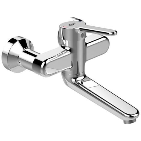 IS Wand-WT-Armatur Ceraplus 5l/min. Ausld.150mm absp.S-Anschlüsse Chrom