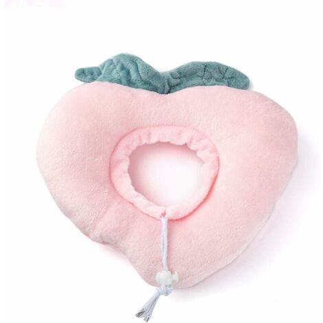 Isabelino Heiqlay Collar, Collier de Récupération pour Chat Collerette de Protection Ajustable Soft Edge Respirant Conçu Collier de Protection pour Animal de Compagnie (1pc, coeur pêche rose, M)
