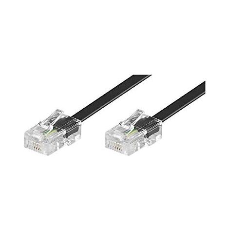 ISDN-Modularanschlusskabel, Kupferkaschierter Aluminiumleiter (CCA), RJ45-Stecker (8P4C)  RJ45-Stecker (8P4C). Kabellänge 3 m