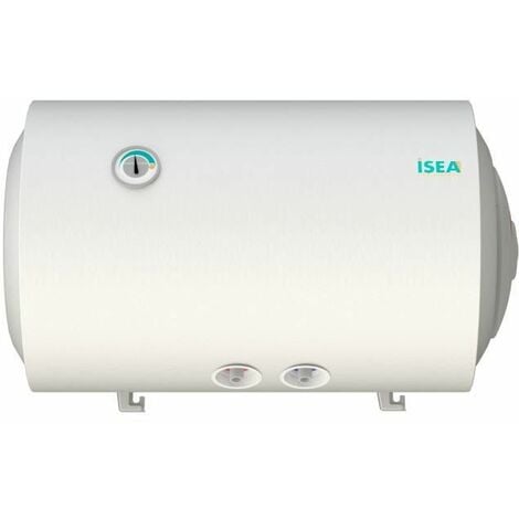ISEA Swing Calentador de agua elÈctrico 50 litros - Resistencia de cobre por inmersiÛn en caliente - ¡nodo de magnesio - Horizontal