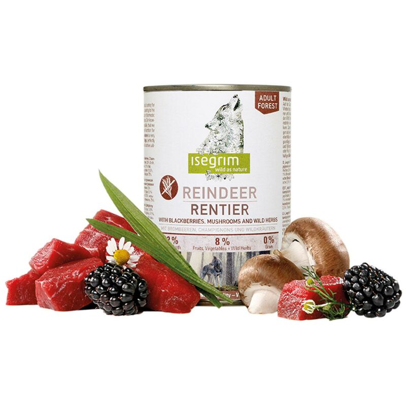

Lata Perro, 400g Reno Moras Champiñones - Isegrim