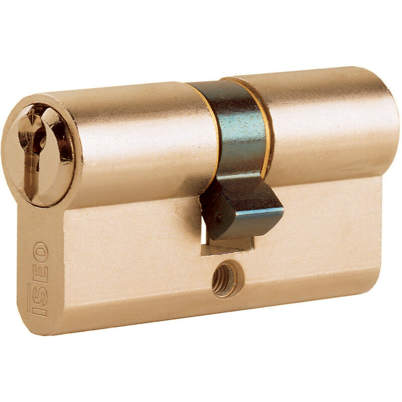 Image of Isé - Iseo 8209.30.30 cilindro doppio profilo 60 mm (30+30) ottone 3 chiavi