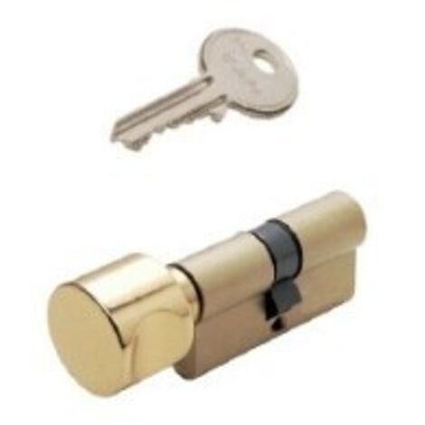 ISEO BOMBILLO F5 POMO REDONDO DOBLE EMBRAGUE 30+30 15 LATON