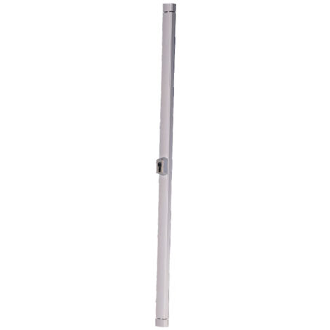 Iseo Cavers – Serrure 2 points STYL'BARR argent 3M – Profil étroit 38mm – Pênes 14mm – Course 20mm – Livrée sans cylindre