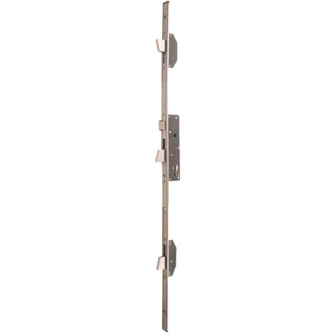 Iseo Cavers – Serrure multipoint encastrée à larder – Pêne réversible – Entraxe 85mm – Têtière plate inox 24x3mm – 785111352