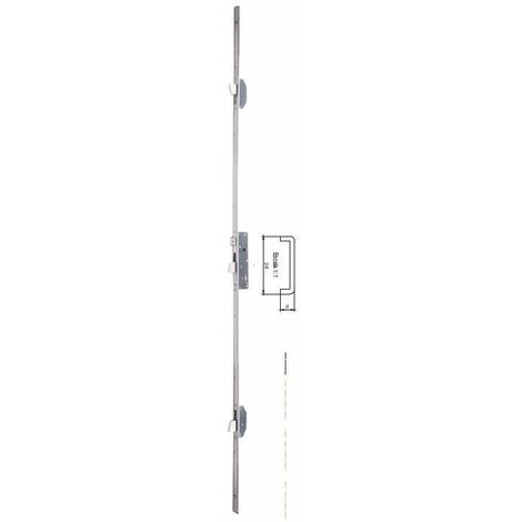 ISEO CERRADURA 785101 25 85 3 PUNTOS FRENTE U 24 INOX PICAPORTE/PALANCA