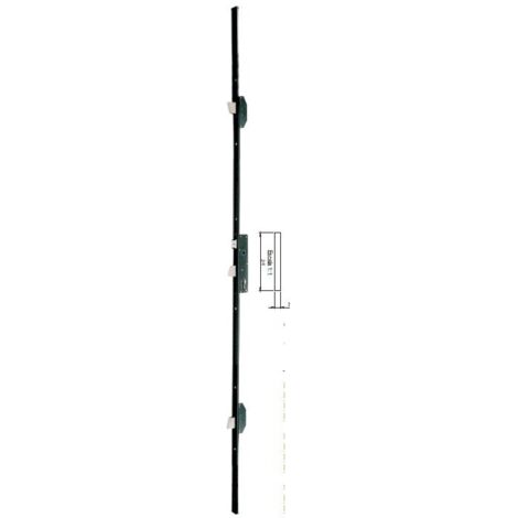ISEO CERRADURA 785110 25 85 3 PUNTOS FRENTE I 24 NEGRO PICAPORTE/PALANCA