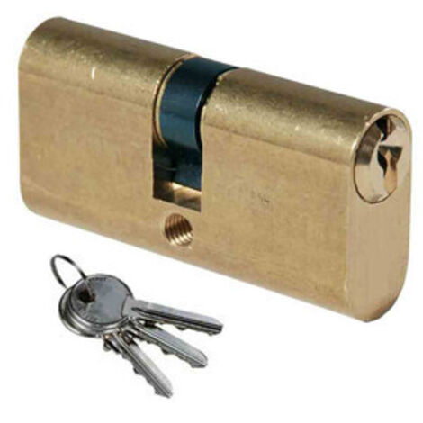 ISEO F300 CILINDRO OVALE 27-27 OTTONATO C/3CH- 10,0 pz