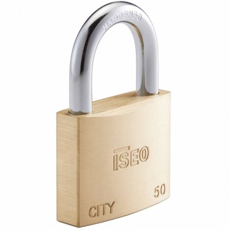 ISEO P700 LUCCHETTO CITY ARCO KA 50MM OTTONE