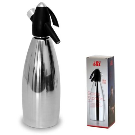 Isi sifone soda seltzer acciaio inox professionale 1lt