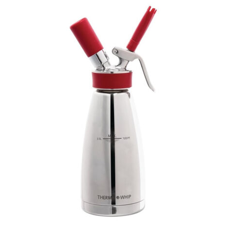 iSi Thermo Whip Plus Bouteille de 0,5 litre plus tête Acier inoxydable