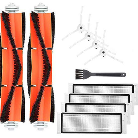 Isincer 11 pezzi di accessori di ricambio per robot aspirapolvere XIAOMI MI, Roborock S50 S51 S55 S6, pezzi di ricambio, spazzole e filtri,