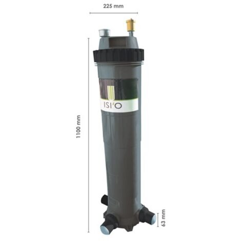 ISI'O -F iltre récupérateur des eaux de lavage du Filtre à Sable
+ cartouche filtrante ISI'O
3 raccords 2" + purge automatique + sortie égout