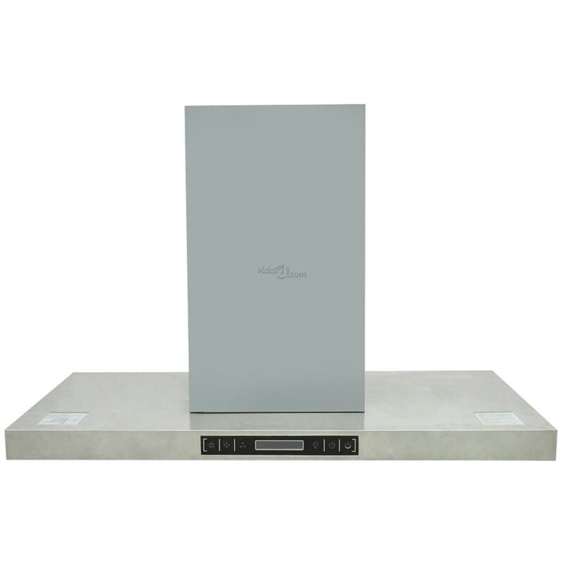 

Campana extractora para isla con pantalla LCD - Plateado - Vidaxl