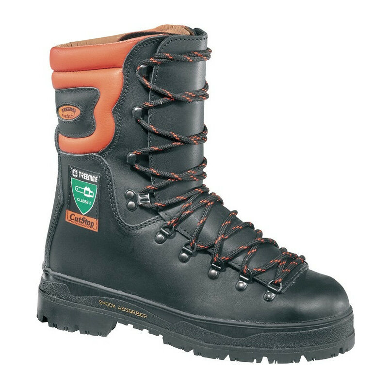 

Bota de seguridad forestal Cutstop High Talla 42 piel negra / naranja S3