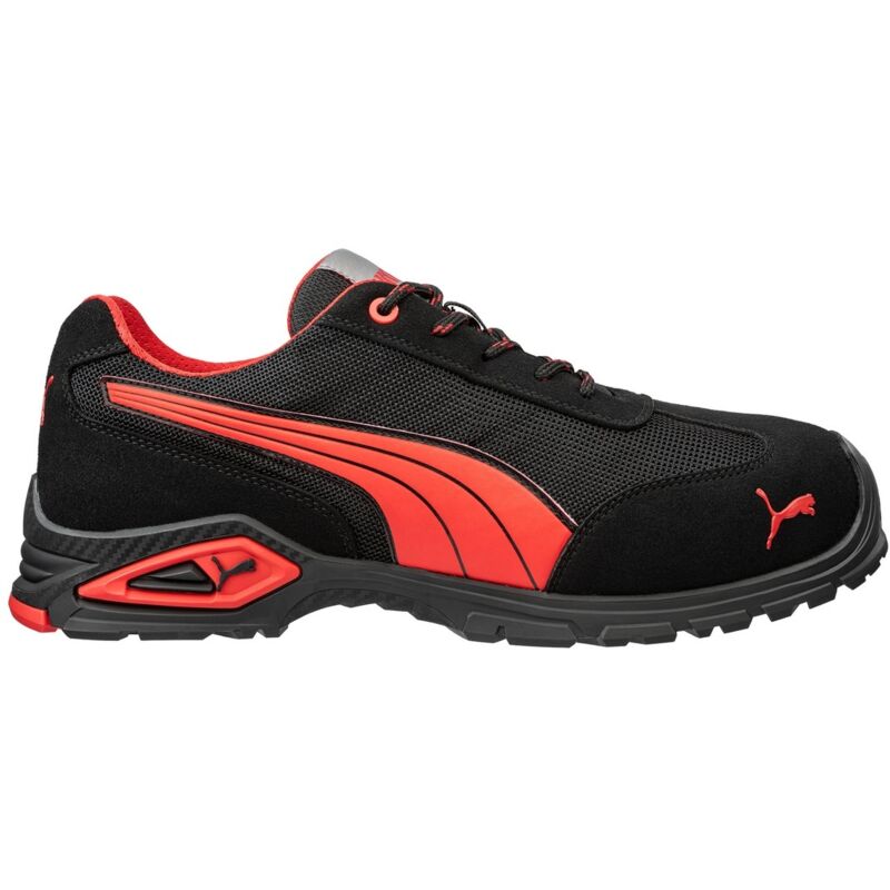 Ism - Puma Sicherheitshalbschuh Madrid Low S1pl Fo Sr 642740 Gr. 44 Schwarz/rot