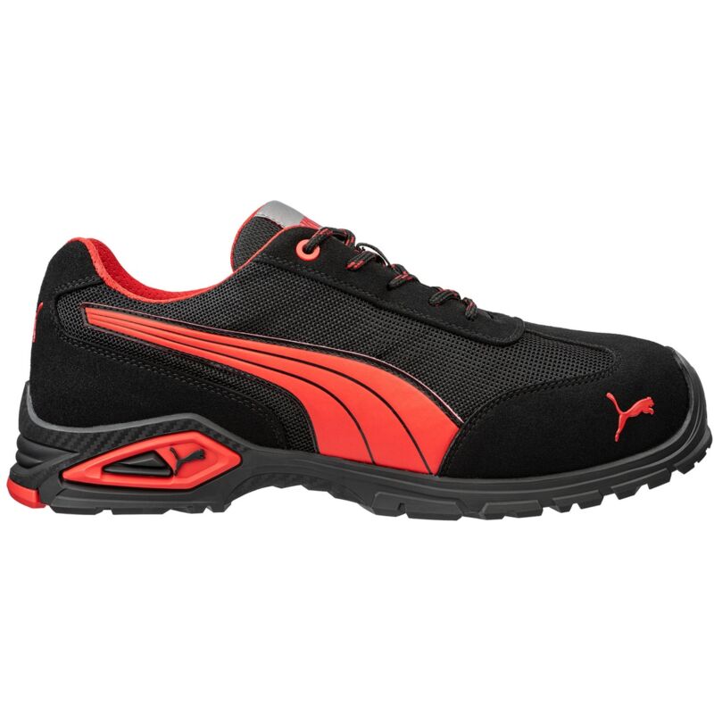 Ism - Puma Sicherheitshalbschuh Madrid Low S1pl Fo Sr 642740 Gr. 46 Schwarz/rot