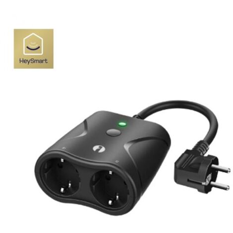 ISNATCH doppia presa smart wi-fi da esterno con misuratore consumi - HEYPLUGOUT 68.6810.55