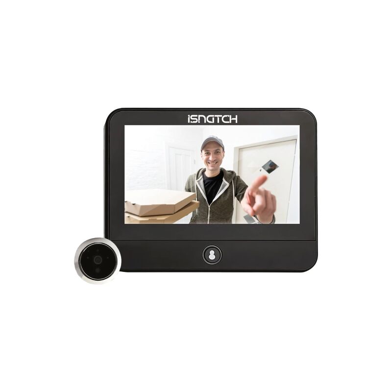Isnatch Spioncino Smart Wi fi Per Porte Blindate Monitor 4,3' Heydo...