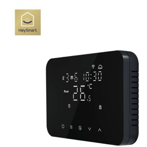 ISNATCH termostato Smart Wi-fi soft touch 230V nero - HEYTHERMO+ 49683035