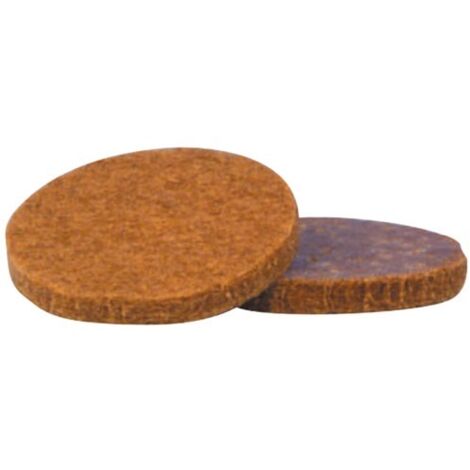 ISO - Patin feutre adhésif diam.22 marron x12 sc
