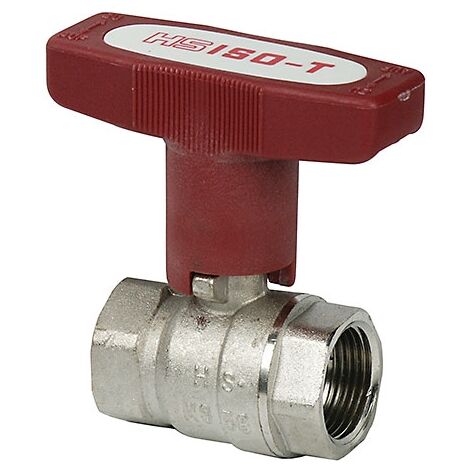 ISO-T Kugelhahn 3/4" für Heizung, Druckluft und Wasser, bis 120°C, 20 bar