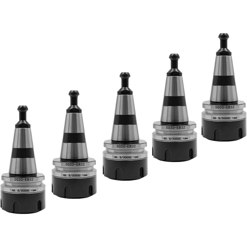 Gojoy - ISO30 ER32-45L Lot de 5 pinces de serrage d'équilibrage, Porte-Outil Pince mandrin pour machine de gravure cnc fraiseuse pince