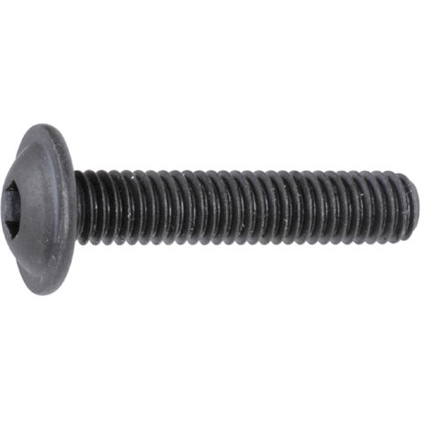 ISO7380-2 010.9 M 8x 25 blank Linsenschraube mit Flansch und Innensechskant