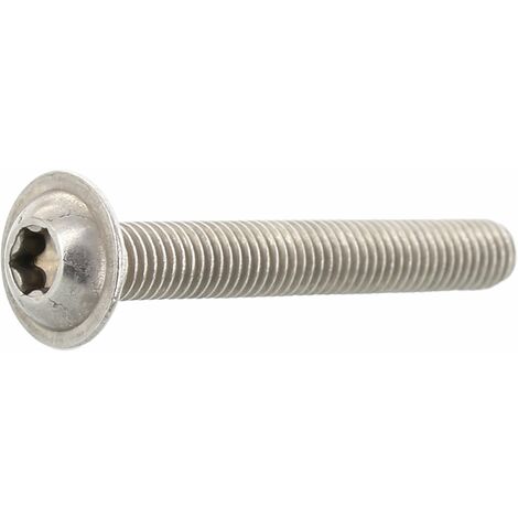ISO7380-2 M 5x 10 TX25 Edelstahl A2 Linsenschraube Innensechsrund, Vollgewinde