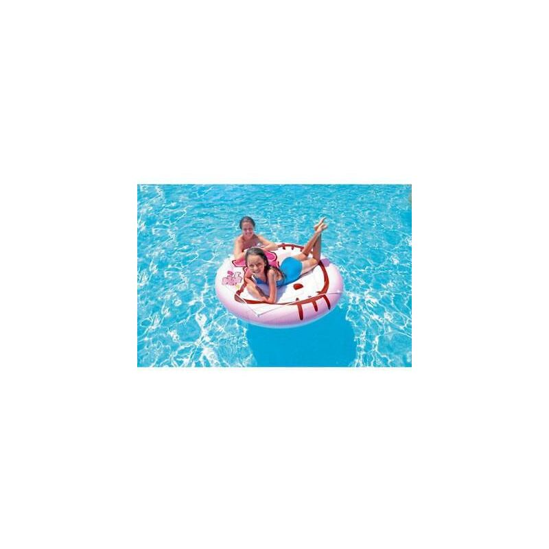 Intex Canopy Island Isola Galleggiante Con Parasole, 199 X 150 Cm, Con Portabicchieri E Schienale, Per Piscina E Relax