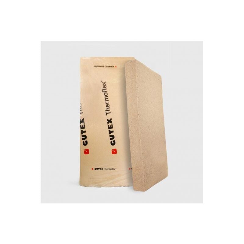 Thermoflex Gutex : Panneau isolant en laine de bois certifié ACERMI, ép. 40mm - 1350 x 575mm, 8 panneaux = 6.21m²