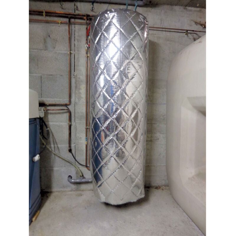 Isolant 4 couches ballon d'eau chaude matelassé