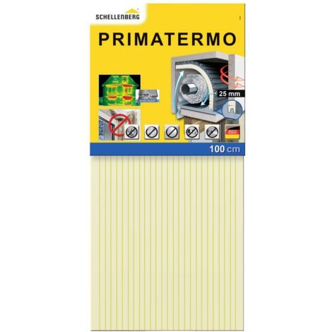 Isolation laine de verre 66283 pour volets roulants – Cale 1060x240x50mm et tapis 1000x500x25mm – Conductivité thermique 0,035 W/(mK) – Schellenberg
